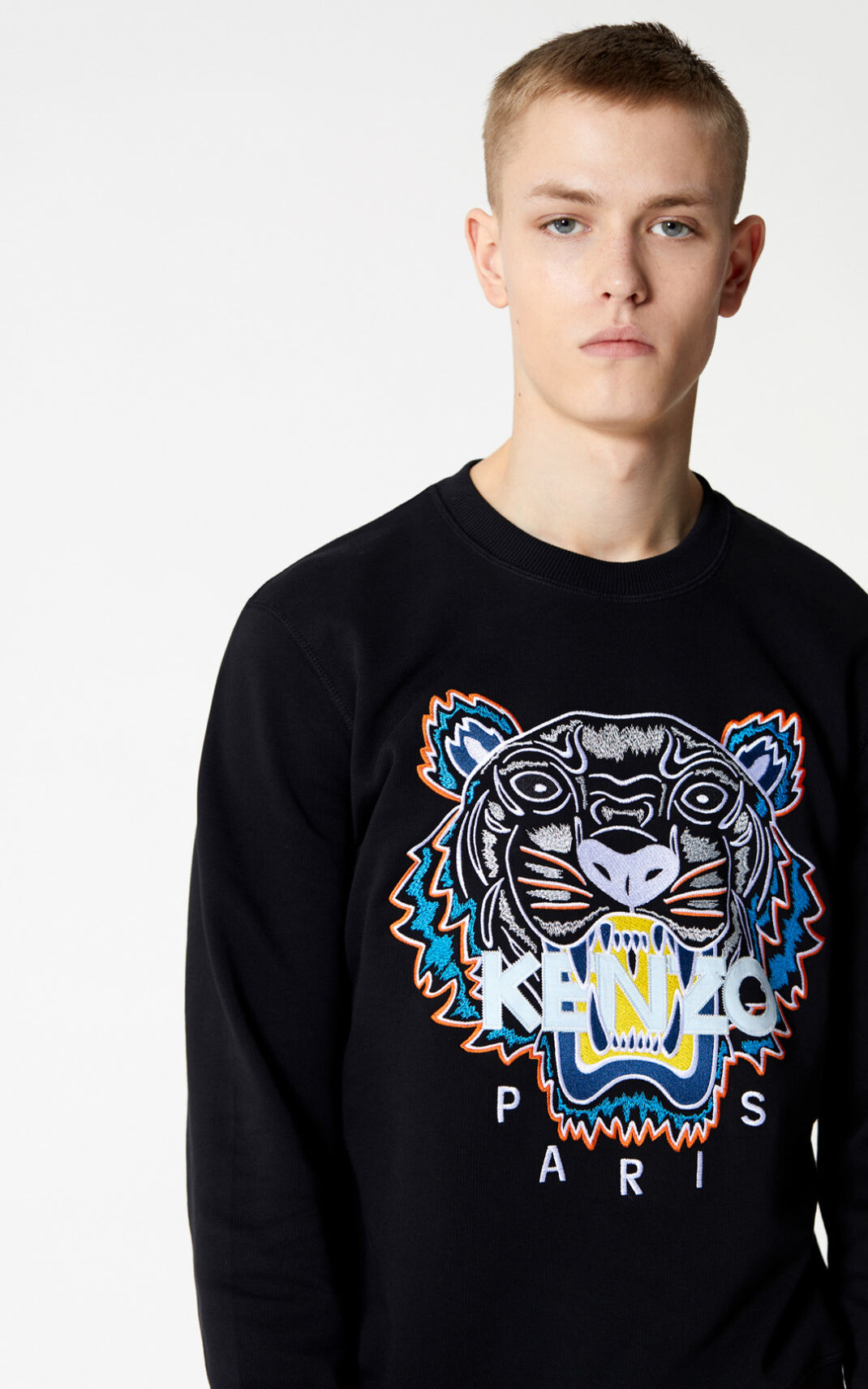 Sweat Kenzo Homme Tiger Noir LWTVZ-4591